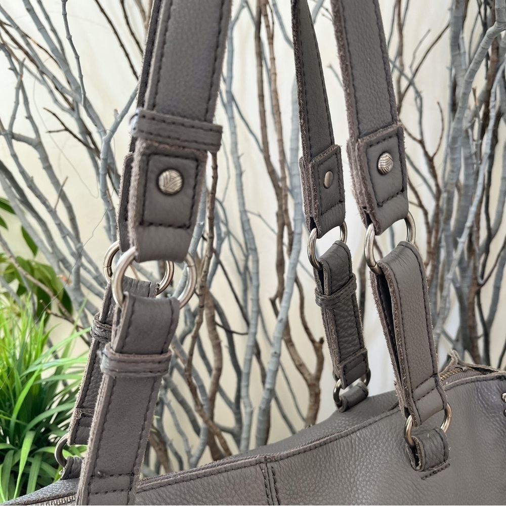 The Sak Silverlake Gray Studded Shopper Shoulder Bag - Picture 8 of 14